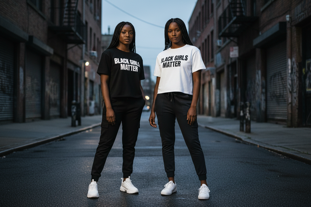 Black Girls Matter - Black & White Together