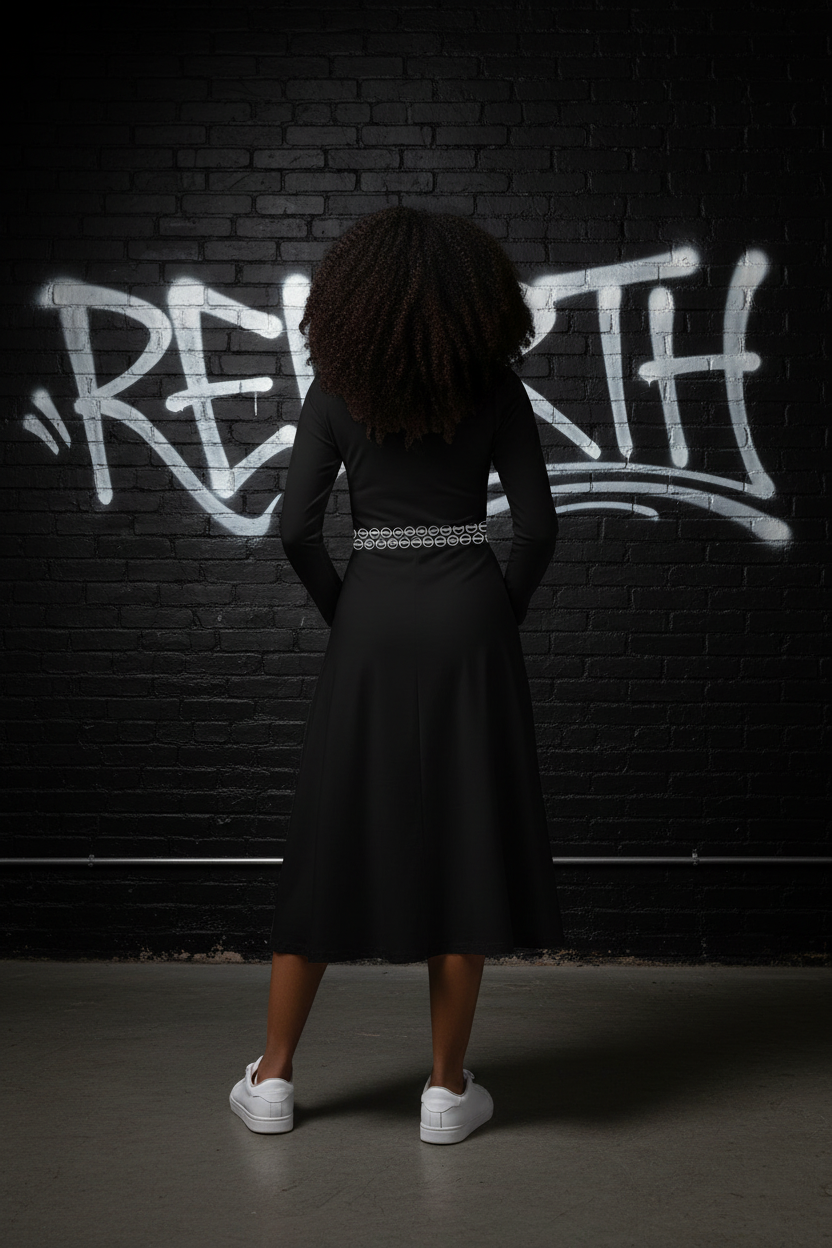 Black Girls Matter Dress - Back View