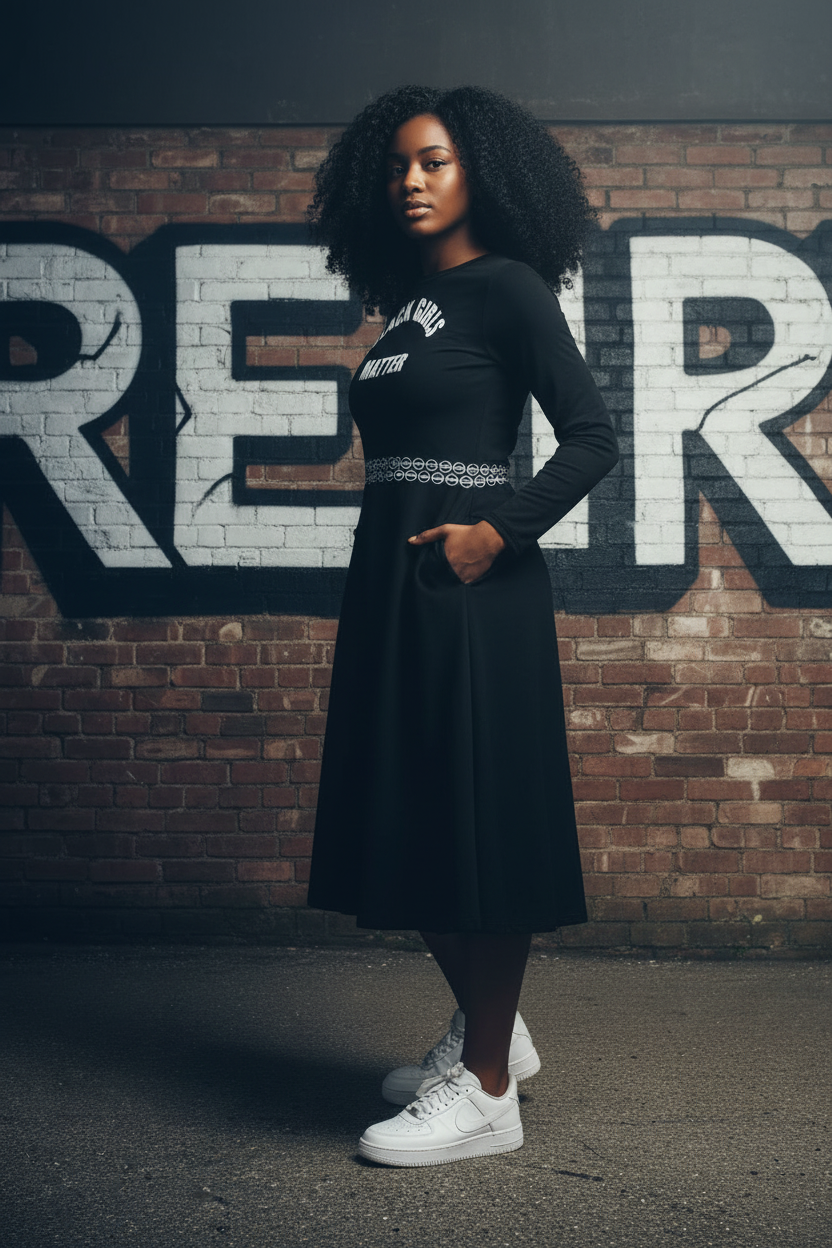 Black Girls Matter Dress - Right Side