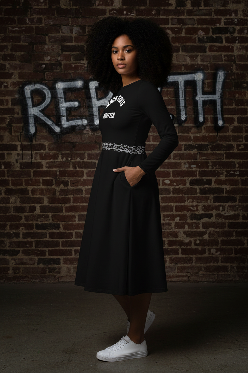 Black Girls Matter Dress - Side View