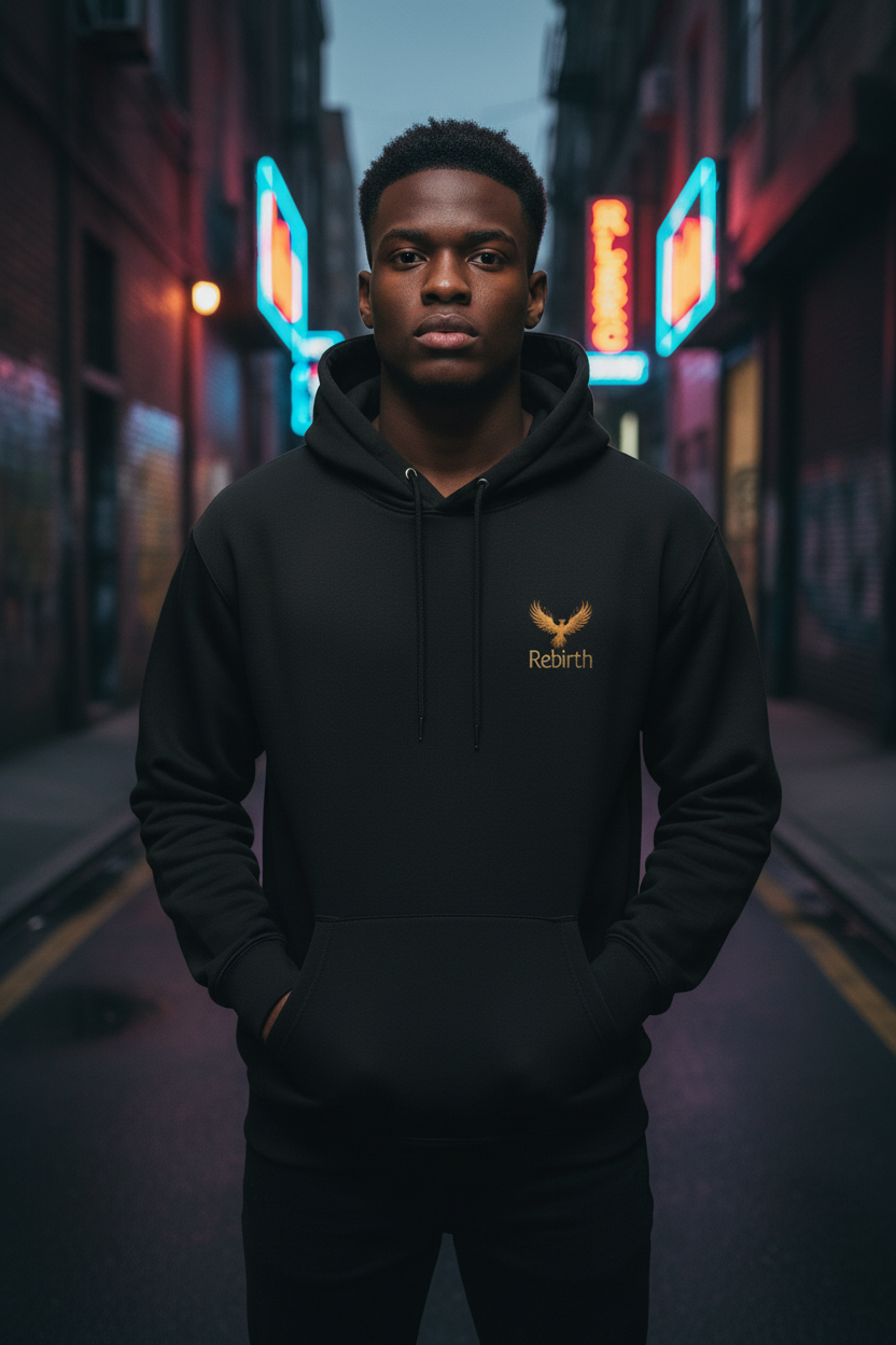 I Am Not a Statistic Hoodie - Black Model