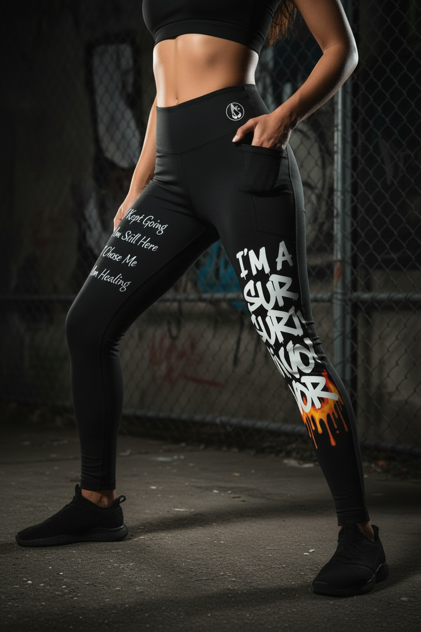 I Am a Survivor Pocket Yoga Pants