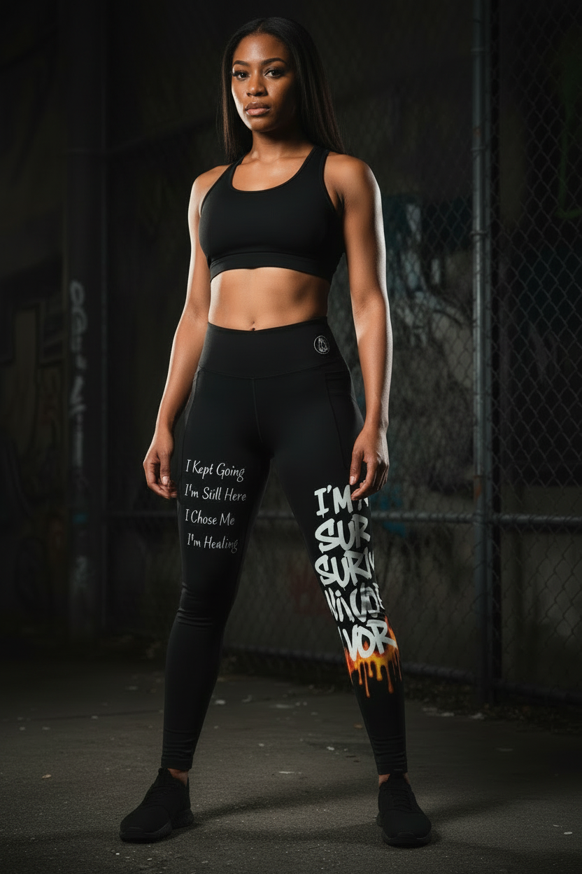 I Am a Survivor Pocket Yoga Pants