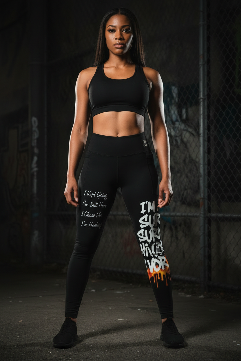 I Am a Survivor Pocket Yoga Pants