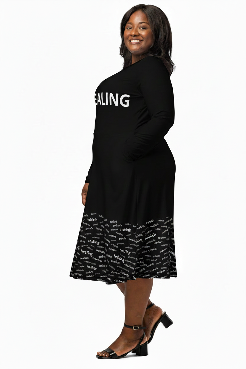 Plus Size - Black HEALING - Heel & Sandal