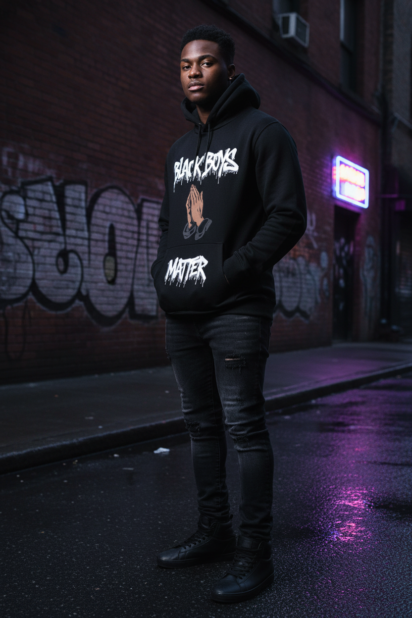 Black Boys Matter Pullover Hoodie