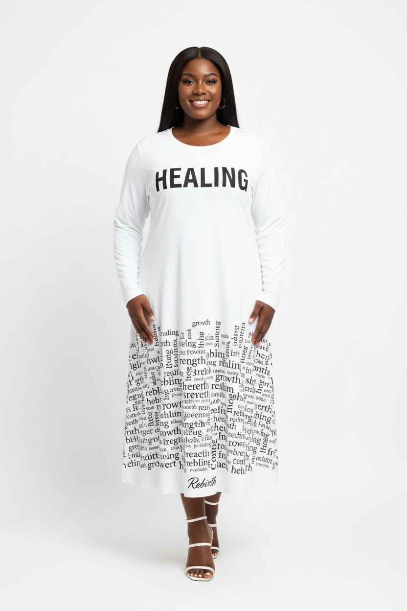 White HEALING Dress - Retry